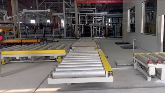 acheter 4×8 Panneau artificiel MDF Machine de presse à court cycle ligne automatique Production de panneaux à base de bois online manufacture