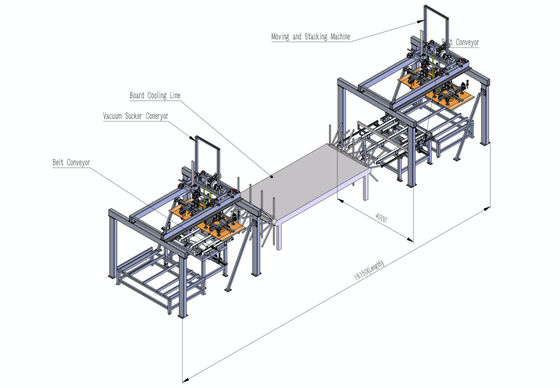 Machine de presse à chaud à carte à cycle court automatique à ligne à particules 15 kW