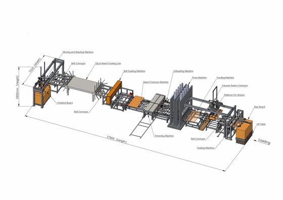 Machine de pressage à chaud pour le contreplaqué de 1600 tonnes